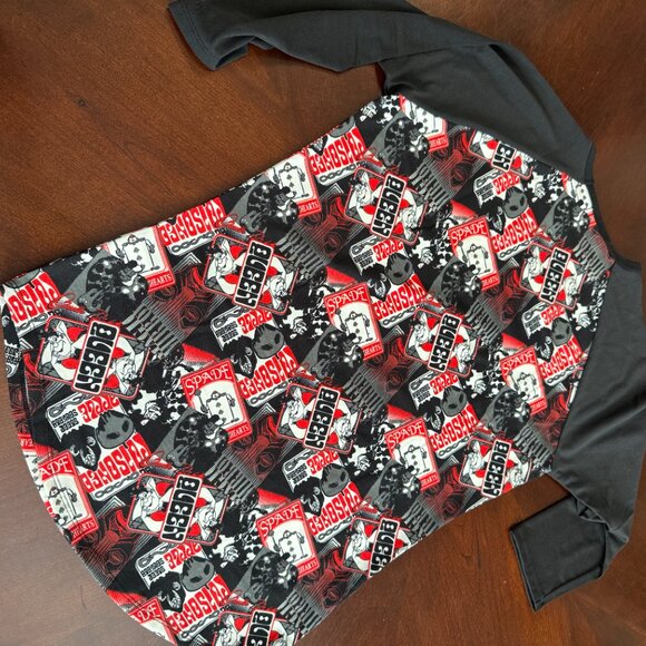 LuLaRoe Randy Tee  NEW size S DisneyVillain Queen of Hearts Alice - Picture 9 of 13